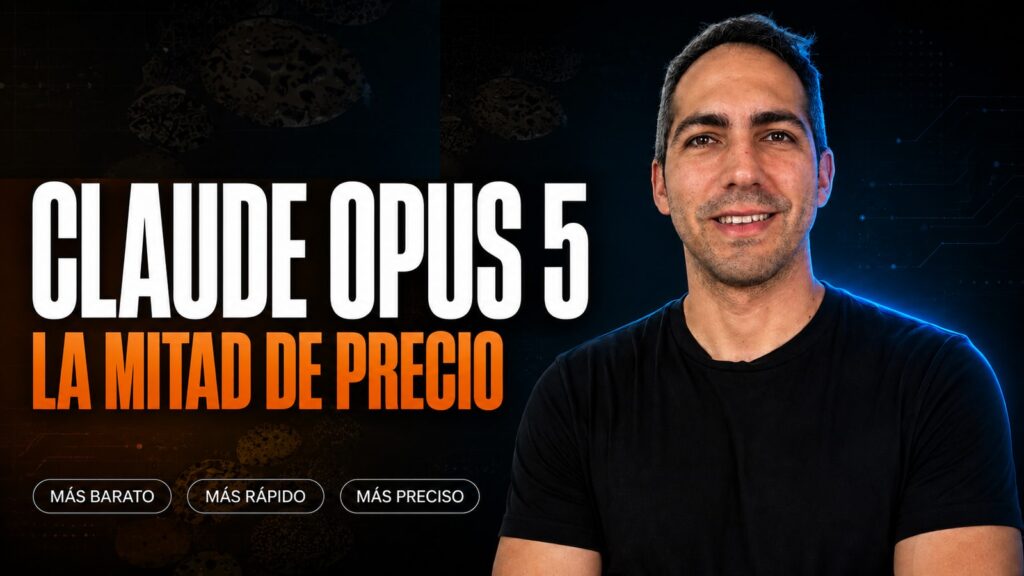 Claude Opus 5 de Anthropic a la mitad de precio: más barato, más rápido y más preciso, explicado por Mau Seco.